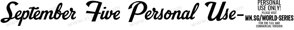 September Five Personal Use字体转换